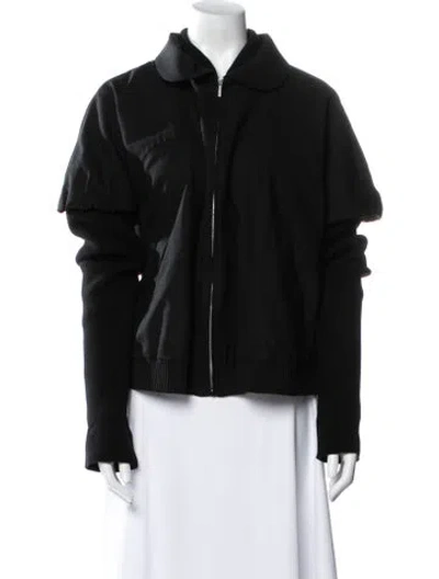 Pre-owned Fendi Virgin Wool Jacket In Black