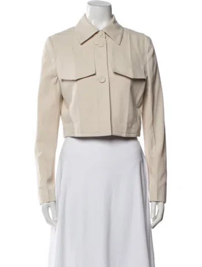Pre-owned Fendi Virgin Wool Jacket In Neutral