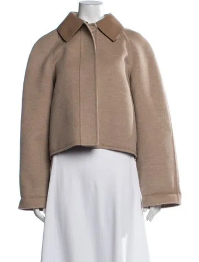 Pre-owned Fendi Virgin Wool Jacket In Neutrals