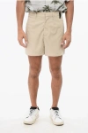 Fendi Virgin Wool Jojoba Shorts With 4 Pockets In Neutral