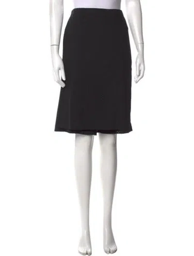 Pre-owned Fendi Virgin Wool Knee-length Shorts In Black