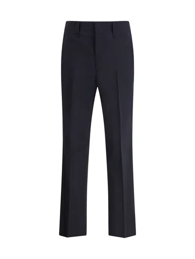 Fendi Virgin Wool Pants In Night Blue