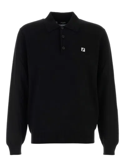 FENDI VIRGIN WOOL POLO SHIRT