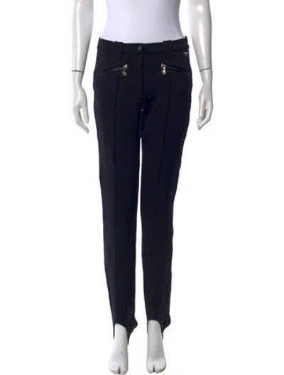 Pre-owned Fendi Virgin Wool Ski Pants In Black