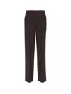 Fendi Virgin Wool Trouser With Metal Ff Details