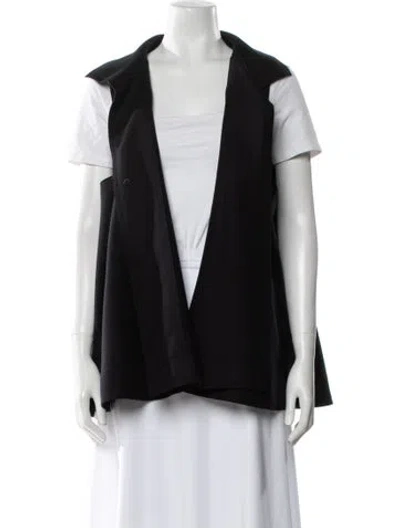 Pre-owned Fendi Virgin Wool Vest In Black
