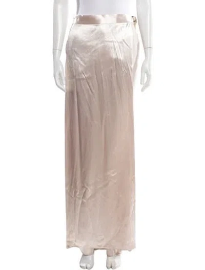 Pre-owned Fendi Virgin Wool Wide Leg Pants In Pink