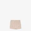 Fendi Floral Mini Shorts In Beige