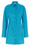 Fendi Chemisier Dress With Long Sleeves In Blue