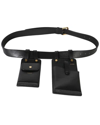Pre-owned Fendi Vitello Glacier Utility Belt Pouch (authentic Pre-loved)