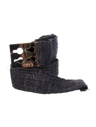 Pre-owned Fendi Waist Belt In Blue