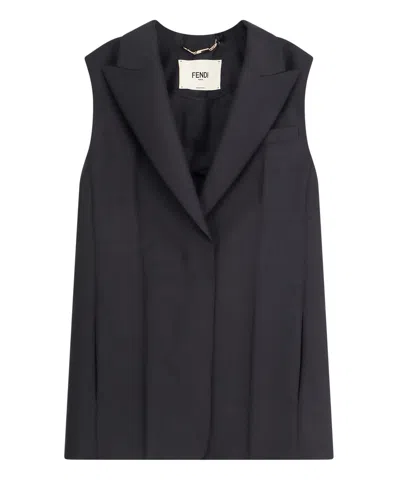 Fendi Waistcoat In Black