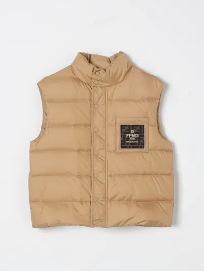 Fendi Waistcoat  Kids Color Beige In Nude