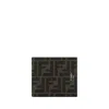 Fendi Ff Jacquard Wallet Men In Black