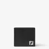 Fendi Squared Ff Leather Compact Bi-fold Wallet