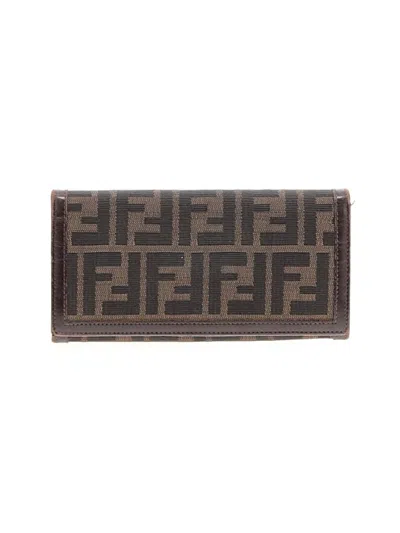 Pre-owned Fendi Wallet In Brown