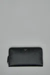 Fendi Wallet Case Calf Leather In Black