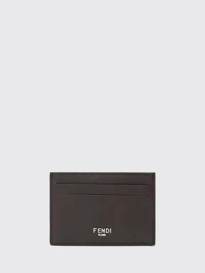 Fendi Wallet  Men Color Brown