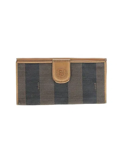 Pre-owned Fendi Wallet In Gray