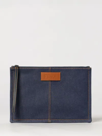 Fendi Wallet Men Color Blue