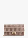 Fendi Woman Blue Wallets & Cardholders In Beige