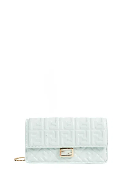 Fendi Wallet On Chain Baguette In Green