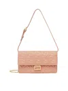 Fendi Chain Strap Shoulder Baguette In Nude & Neutrals