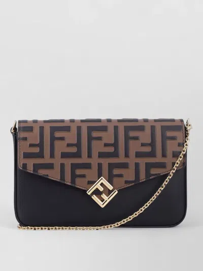 Fendi Wallet On Chain Bic Zucca Calf