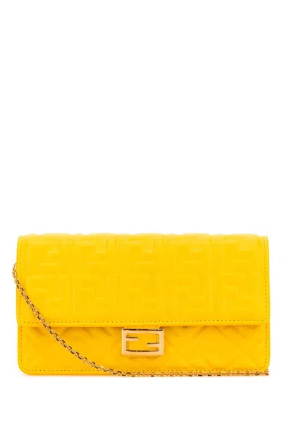 Fendi Wallet On Chain Nap Matisse Zu In Yellow