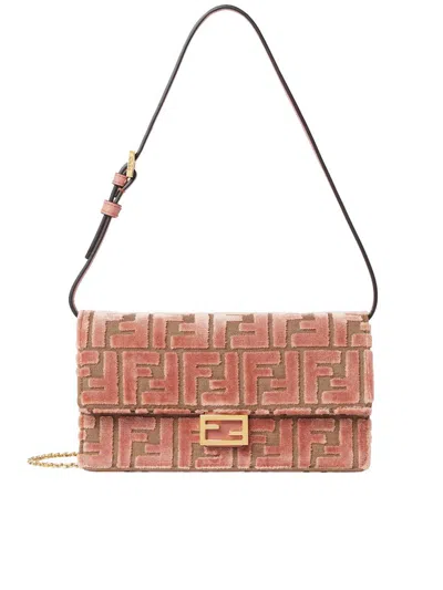 Fendi Wallet On Chain Pumpkin Bags In Brown