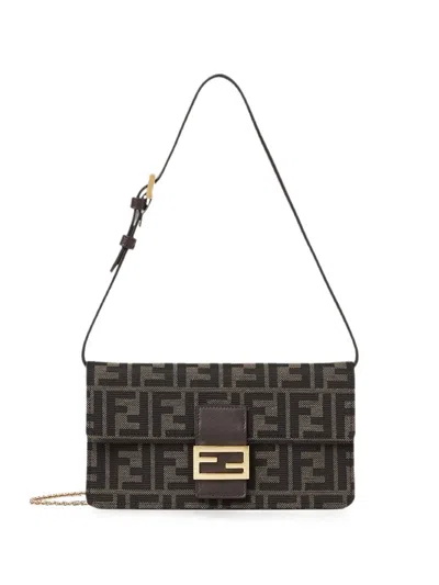 Fendi Wallet On Chain Tube In Brown
