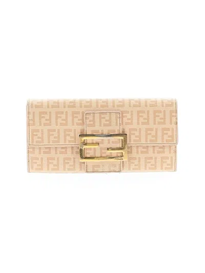 Pre-owned Fendi Wallet In Tan