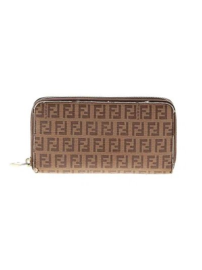 Pre-owned Fendi Wallet In Tan