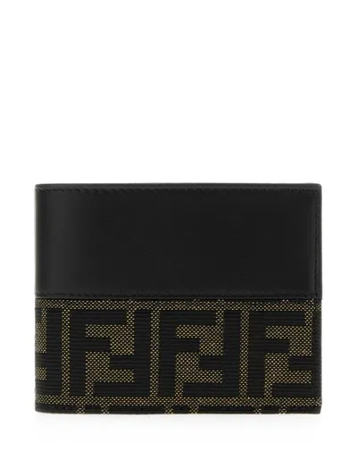 Fendi Wallet With Monogram In Black
