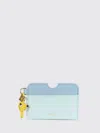 Fendi Ff Diamond Leather Card Case In Black