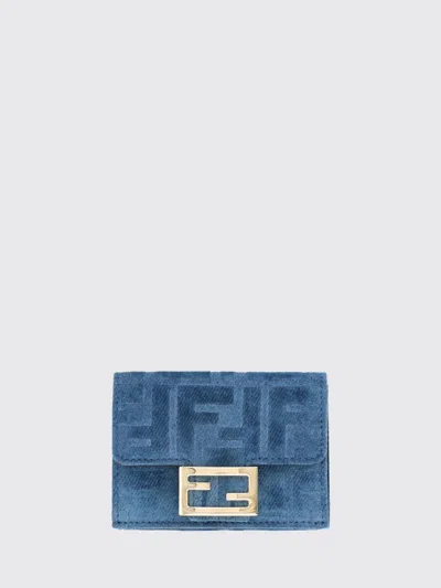 Fendi Wallet Woman In Blue