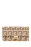 Fendi Embroidered Jacquard Baguette Wallet