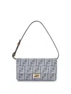 Fendi Women Denim Wallet In Neutral