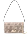 Fendi Embroidered Jacquard Baguette Wallet