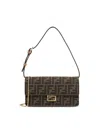 Fendi Wallet On Chain Ff Jacquard Uette Accessories In Brown