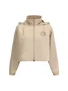 Fendi Cappuccino Polyester Windbreaker In Brown