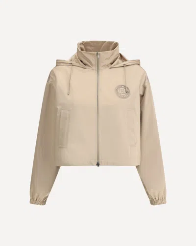 Fendi Waterproof Jacket In Brown