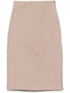 Fendi Linen Midi Skirt