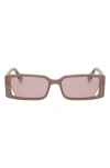 Fendi Way 53mm Rectangular Sunglasses