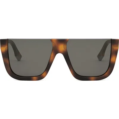 Fendi ' Way Flat Top Sunglasses In Multi