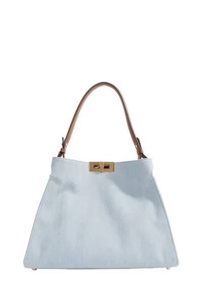 Fendi Way Medium Bag In Blue