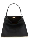 Fendi Medium Way Leather Shoulder Bag In Black