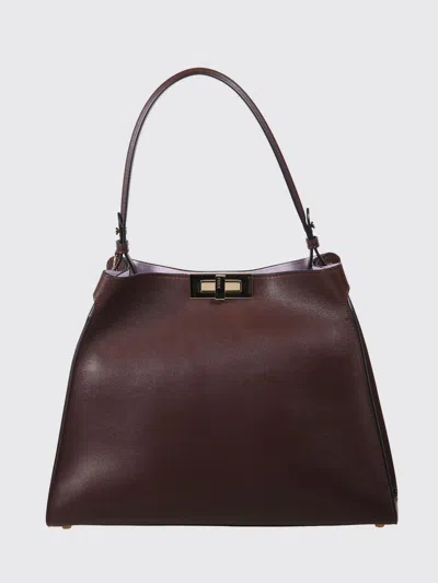 Fendi Way Medium Tote Bag In Burgundy
