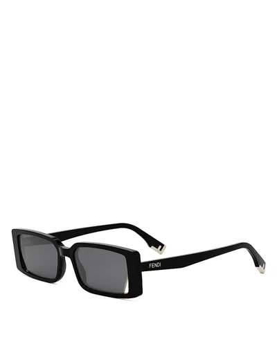 FENDI WAY RECTANGULAR SUNGLASSES, 53MM