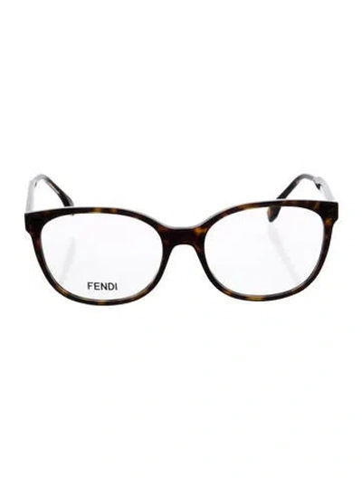 Pre-owned Fendi Wayfarer Eyeglasses In Multi